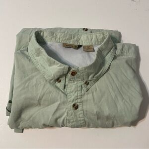 Rugged Earth Outfitters Men’s Button Shirt 2XL Green Fishing Pockets Vented